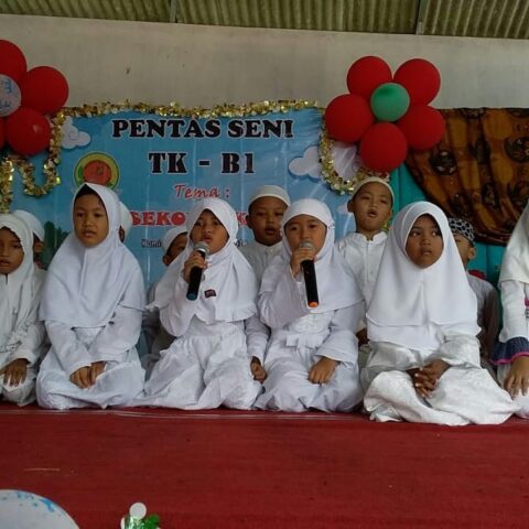 Pentas Kelas oleh Kelas B-1 Tema Sekolahku